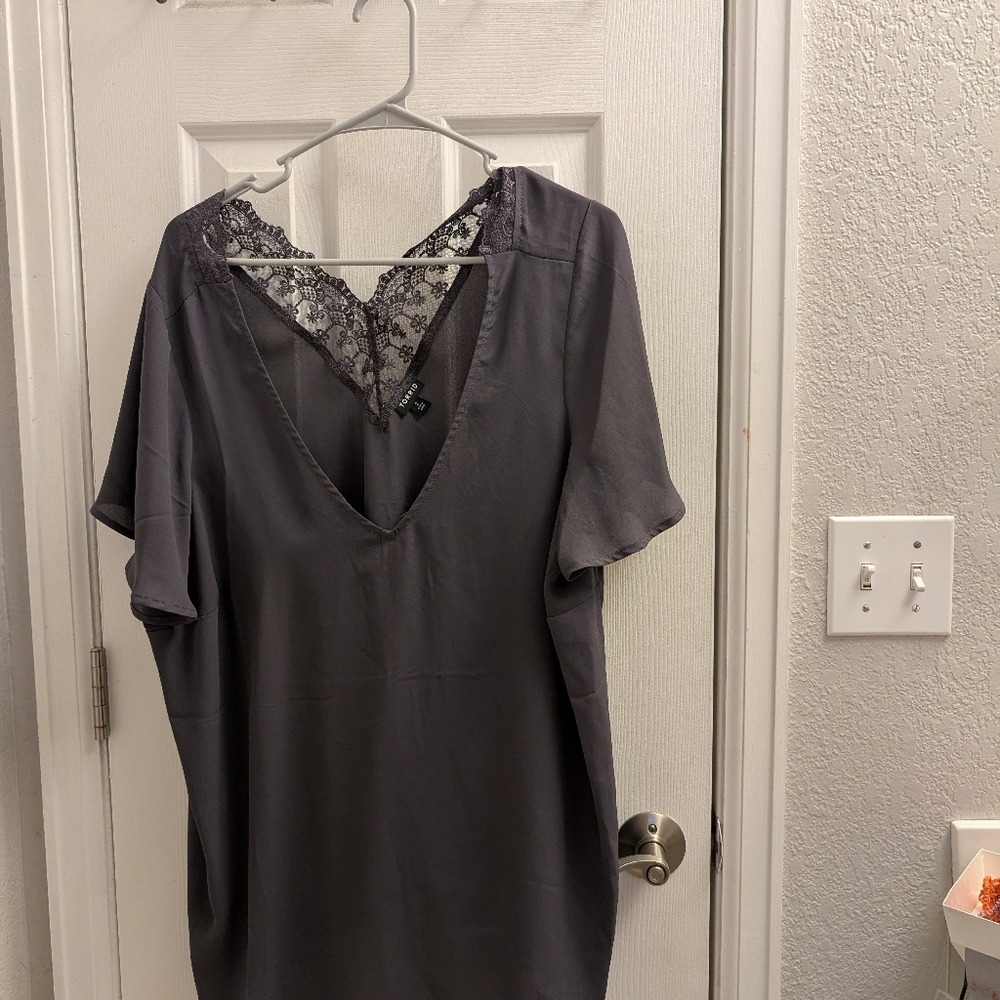 Grey Torrid Blouse In Size 2
